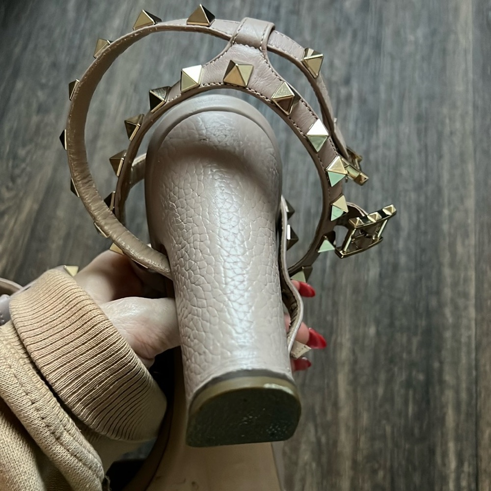 Valentino Beige Studded Heels - image 8